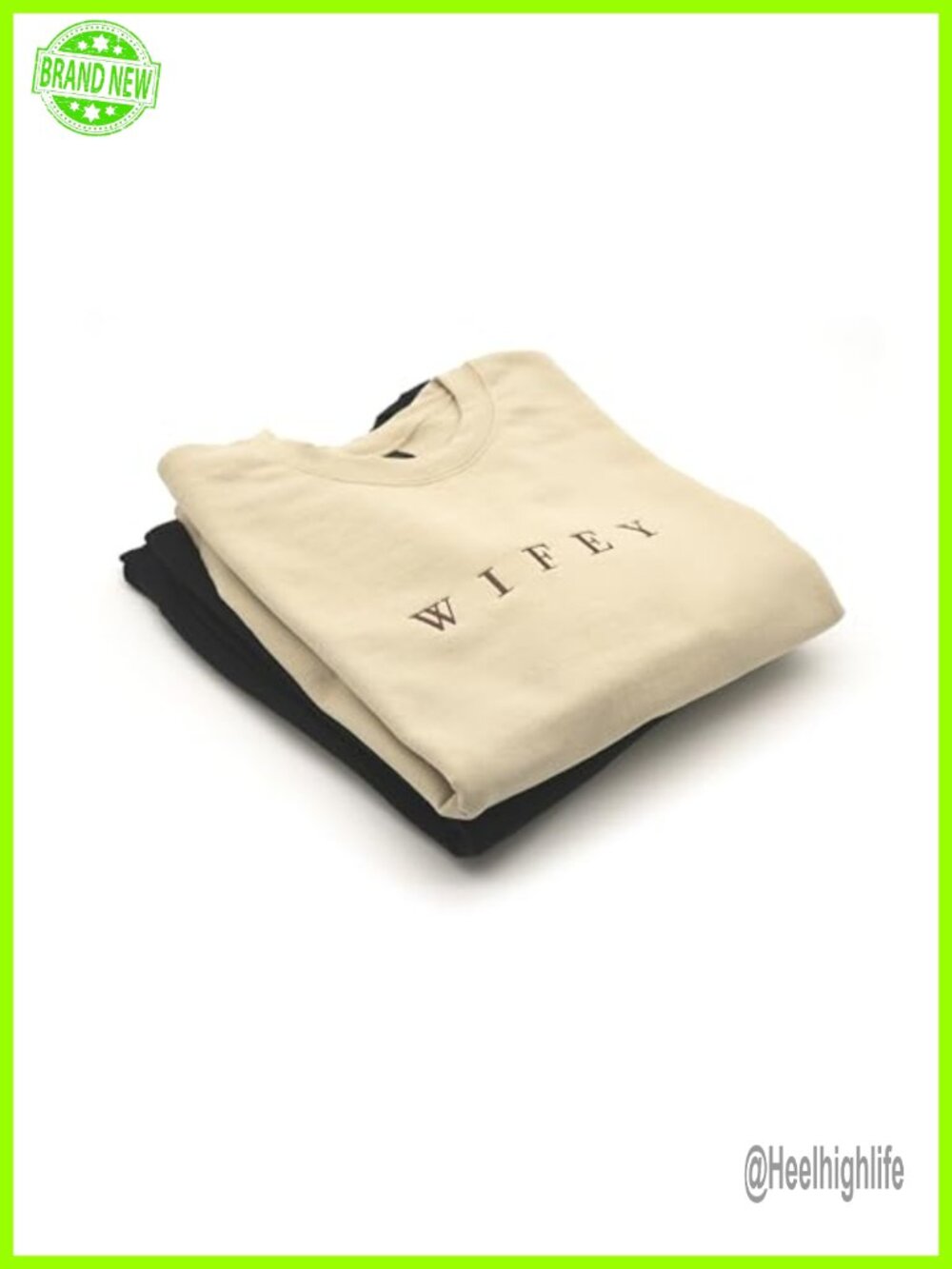 Wifey Embroidered Crewneck Sweatshirt Heavy Blend Pullover